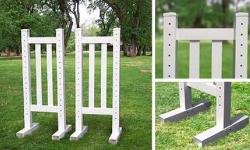 5&#039; Picket Wing Standards - Pair (Second) OUT OF STOCK Horse Jumps
