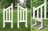 5&#039; Angle Picket Wing Standard - Pair (Second) OUT OF STOCK Horse Jumps